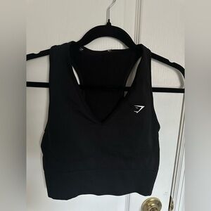 Gymshark Everyday Seamless Crop Tank Top Black | Size Medium